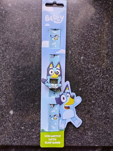 Bluey lcd watch with slap - slap, band